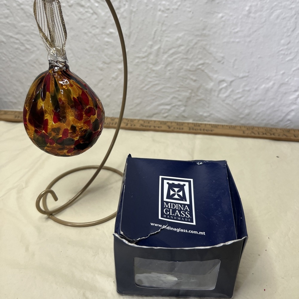 Handmade Hand blown MDINA‎ GLASS Ornament Signed And Numbered